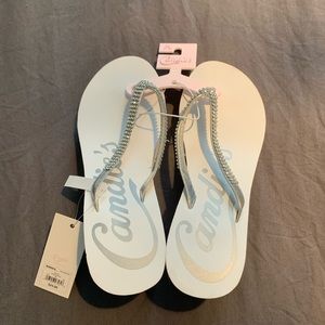 Candie’s White Sandal Flip Flops
